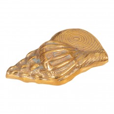 Brass spiral shell objet